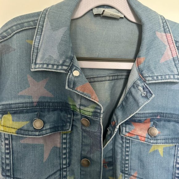 Stella McCartney Kids Star Print Denim Jacket - Picture 2 of 8